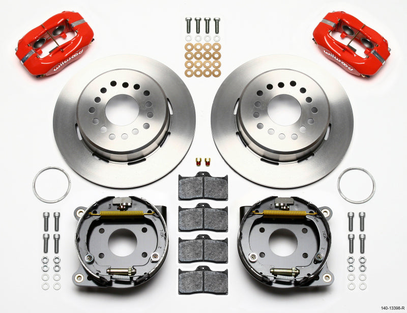 Wilwood Forged Dynalite P/S Park Brake Kit-Red AMC 71-74 2.60in Offset 140-13398-R