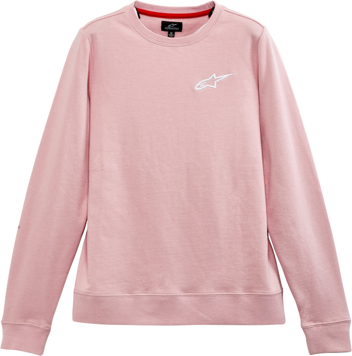 Alpinestars Women's Ageless Chest Crew Sweater (LARGE) (PINK)