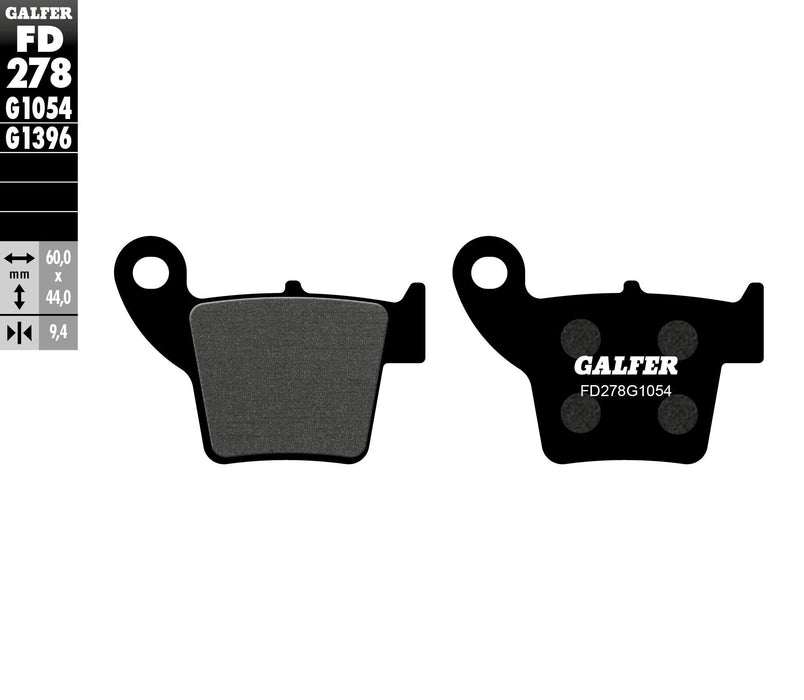 Galfer Semi-Metallic Brake Pads (Rear G1054) Compatible With 02-19 HONDA CRF450R