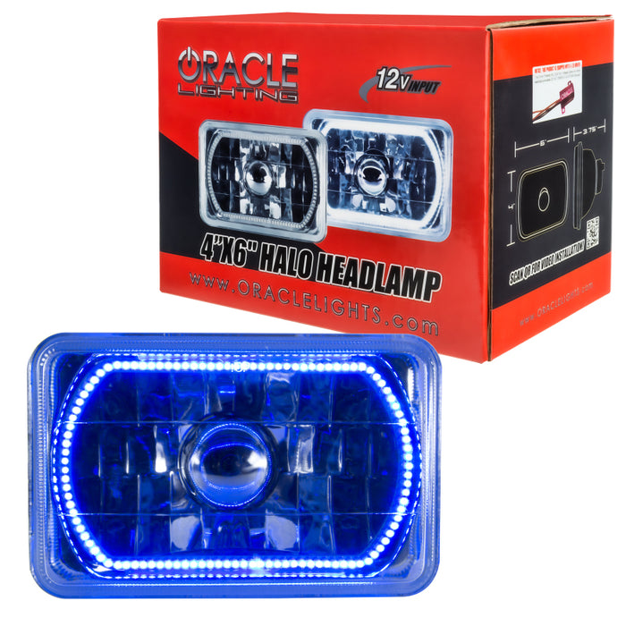 Oracle Pre-Installed Lights 4x6 IN. Sealed Beam Blue Halo SEE WARRANTY 6909-002