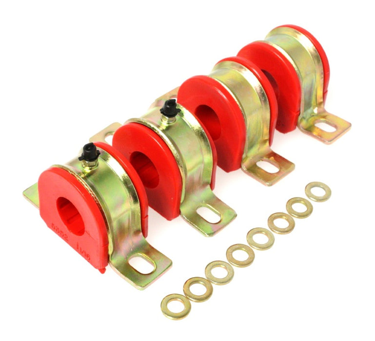 Energy Suspension 1-1/16in Gm Greaseable S/B Set Red 3.5175R