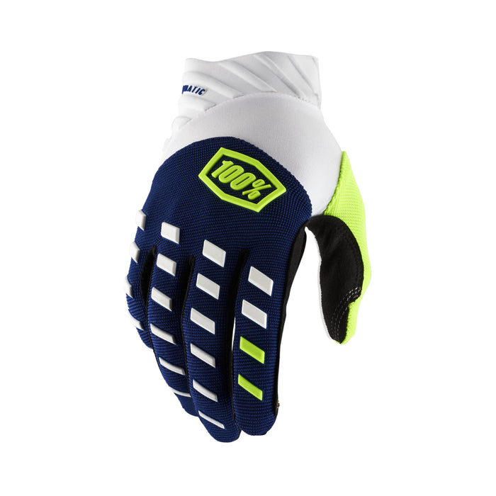 100% Airmatic Gloves Navy/White Sm 10000-00015