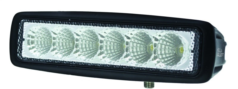 Hella Value Fit Mini 6in LED Light Bar Flood Beam Pedestal 357203001