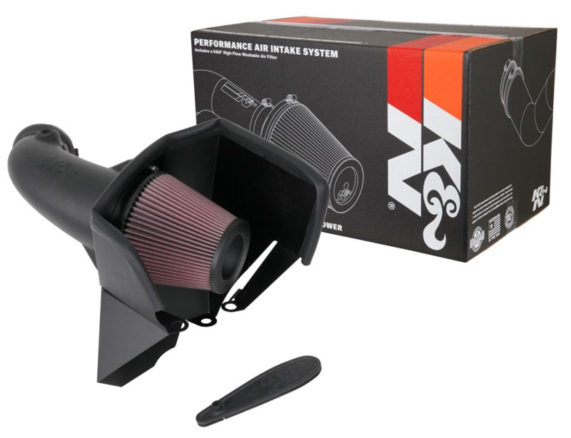 K&N 18-19 compatible with Jeep Grand Cherokee Trackhawk V8-6.2L F/I Aircharger Performance Intake 63-1579