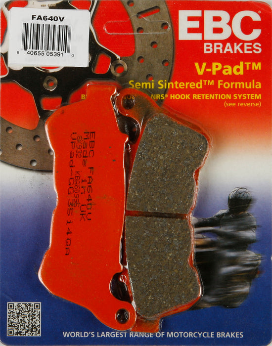 EBC Brakes FA640V V-Pad Semi-sintered Touring Bike Disc Brake Pad