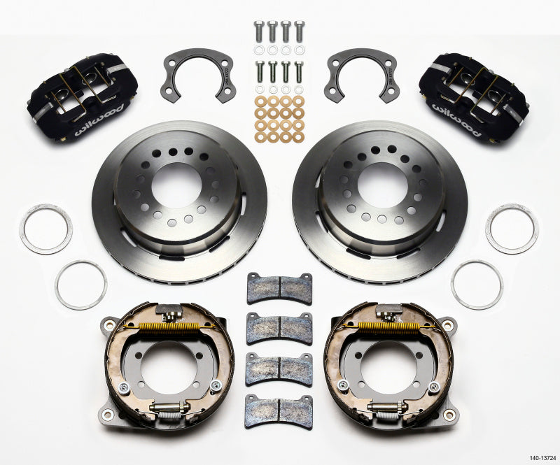 Wilwood Dynapro Low-Profile 11.00in P-Brake Kit Ford 8.8 Special w/2.50in Offset-5 Lug 140-13724