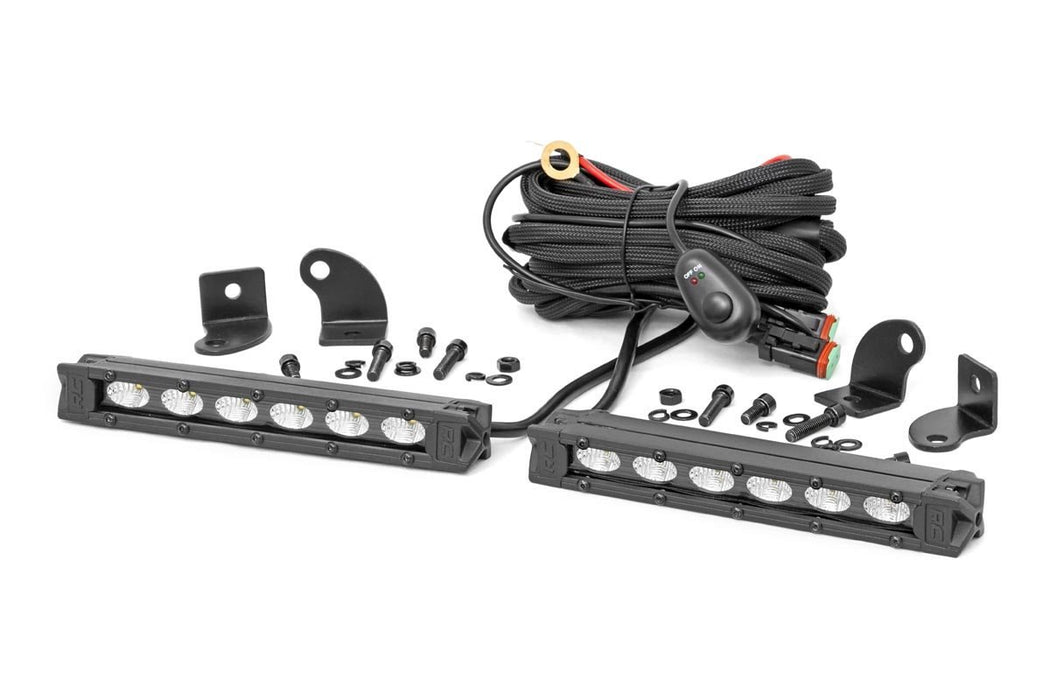 Rough Country Black Series Led 6" Pair Slim Line 70406ABL