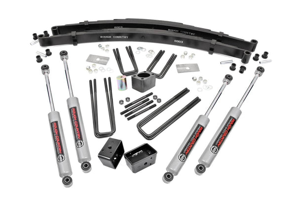 Rough Country 4 Inch Lift Kit Rear Blocks Compatible with Dodge W100 Truck/W200 Truck (74-77) 306.20