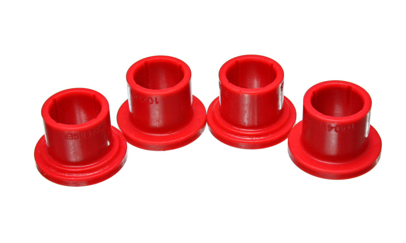 Energy Suspension 00-04 Compatible with Dodge Dakota 4WD / 00-03 Durango 4WD Red Front Rack and Pinion Bushing Set 5.10104R