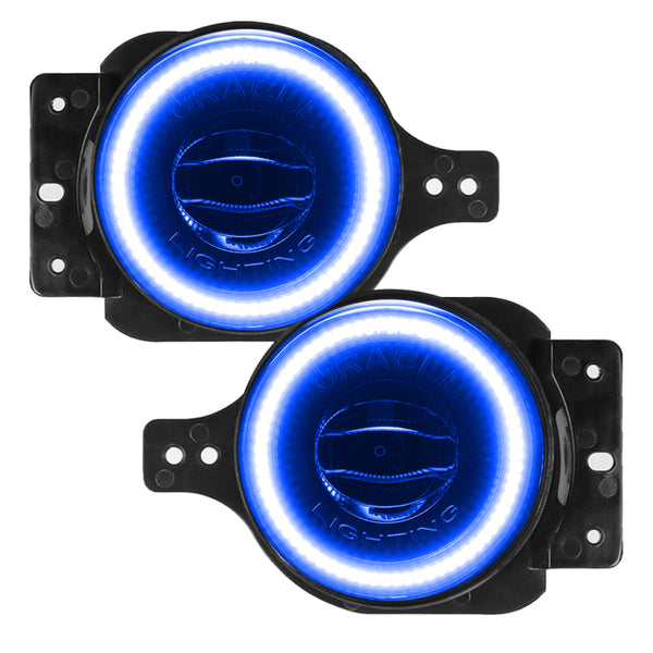 Oracle compatible with Jeep Wrangler JL/Gladiator JT Sport High Performance W LED Fog Lights Blue SEE WARRANTY 5847-002
