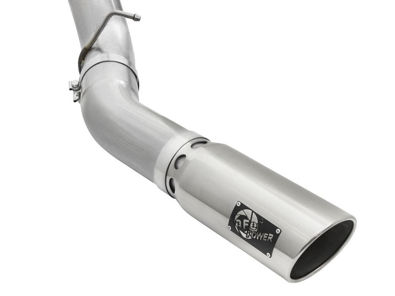 aFe Atlas Exhaust 5in DPF-Back Aluminized Steel w/ Polished Tips 16-17 GM Diesel Truck V8-6.6L (td) 49-04081-P