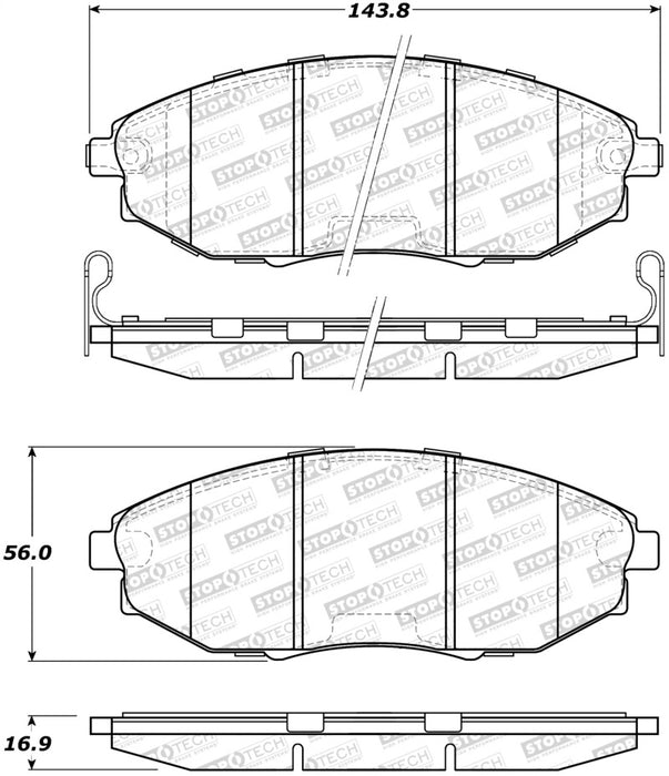 StopTech Street Brake Pads 308.1031