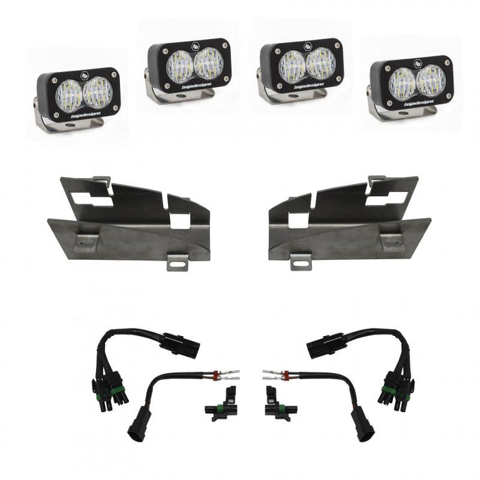 Baja Designs 2019+ Compatible with Dodge Ram Rebel 1500 S2 Dual Fog Pocket Kit 448024