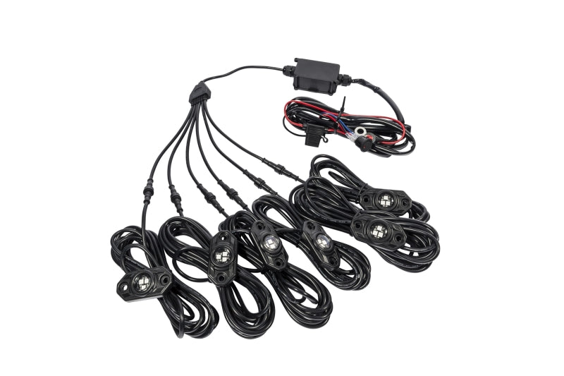 KC HiLiTES C-Series RGB LED Rock Light Kit (Incl. Wiring) Set of 6 339