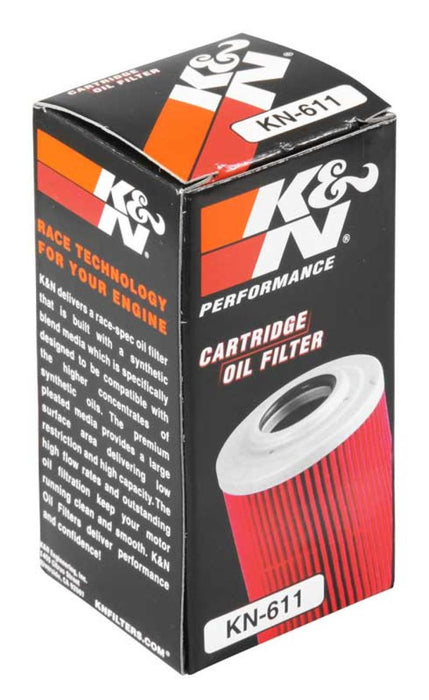 K&N Motorcycle Oil Filter: High Performance, Premium, Designed to be used with Synthetic or Conventional Oils: Fits Select Sherco, Husqvarna Vehicles, KN-611