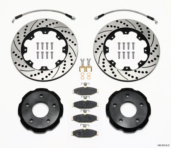 Wilwood Pro-Matrix Rear Kit Drilled 88-96 Corvette C4 140-8314-D