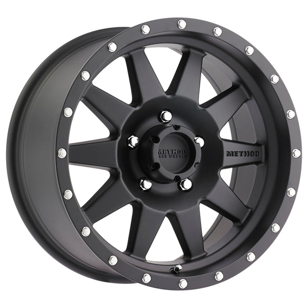 Method MR301 The Standard 17x9 -12mm Offset 5x5.5 108mm CB Matte Black Wheel MR30179055512N