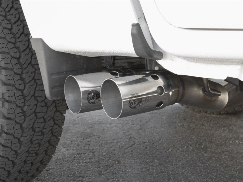 aFe Rebel Series DPF-Back 3in Side Exit SS Exhaust w/ IC Polished Tips 2016 GM Colorado/Canyon 2.8L 49-44065-P