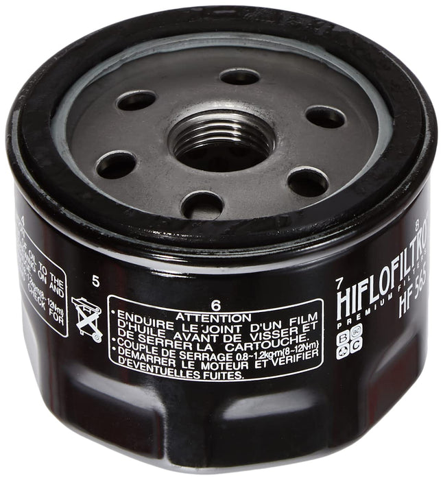 Hiflofiltro HF565 Premium Oil Filter, Black