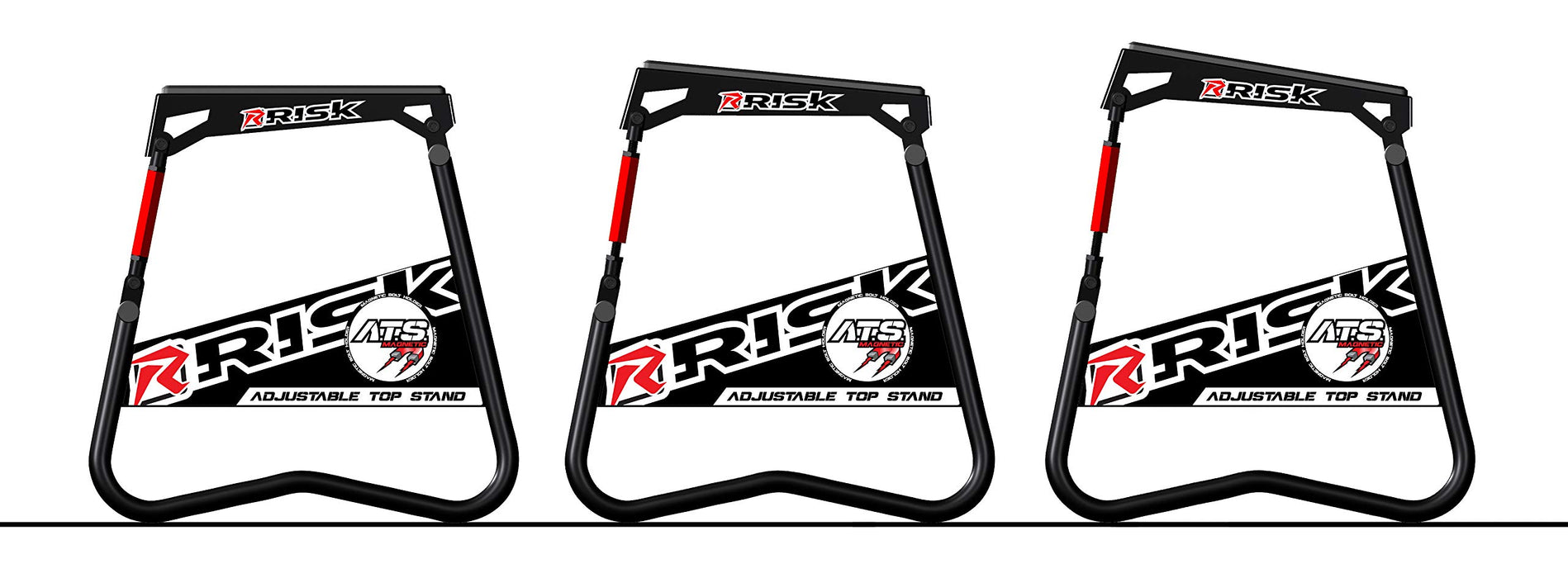 RISK Racing 00381 ATS Adjustable Top Magnetic Motocross/Dirt Bike Stand 16.75" x 16" x 17"