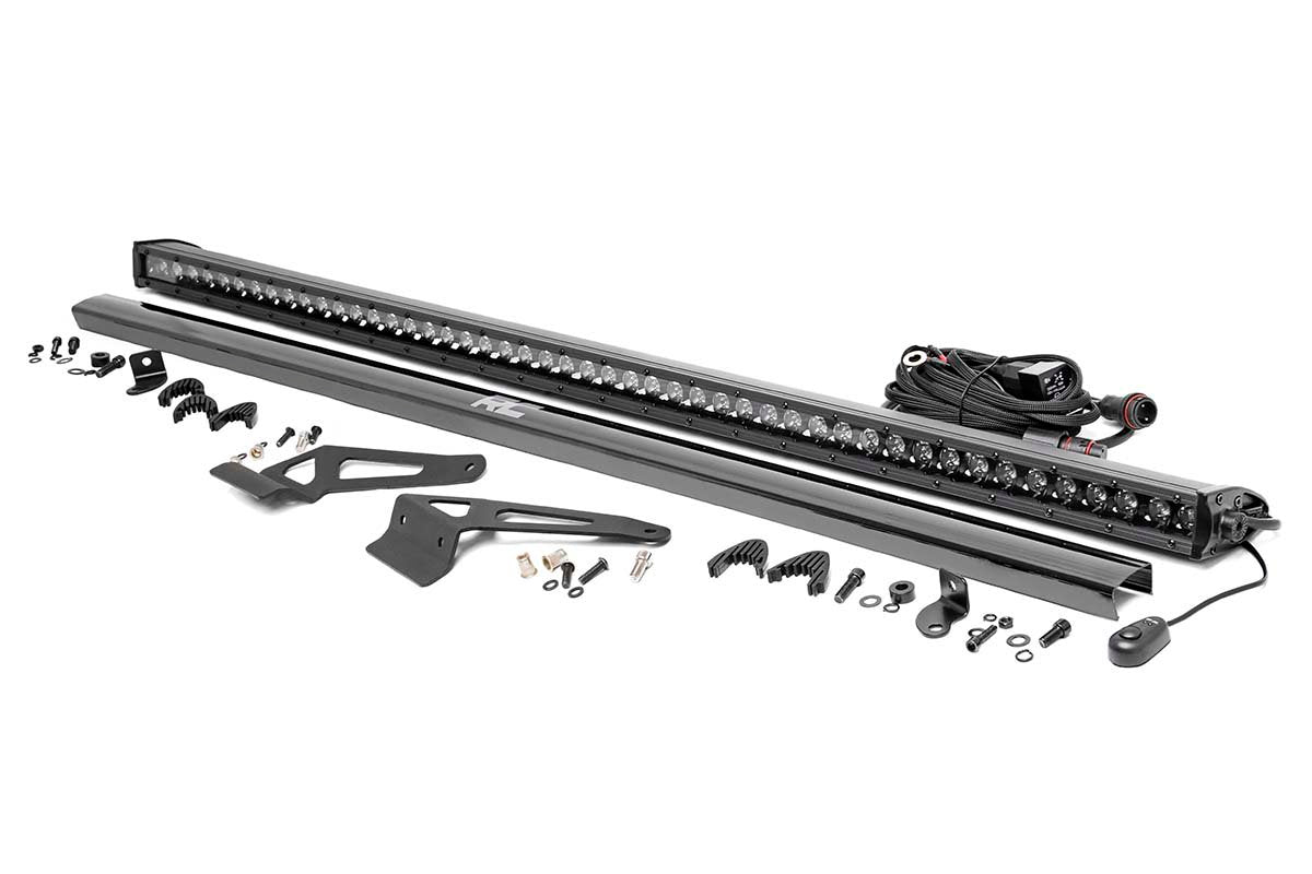 Rough Country Led Light Windhshield 50" Blk Single Row Fits Can-Am Defender Hd 5/Hd 8/Hd 9/Hd 10 71026