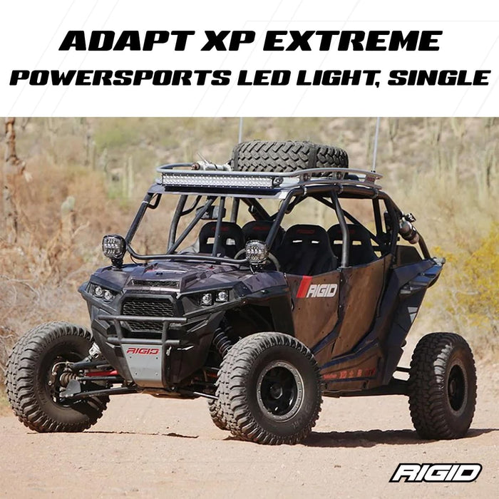 RIGID INDUSTRIES - 300414 Adapt XP Extreme Powersports LED Light with 3 Lighting Zones - GPS Module - Single Light