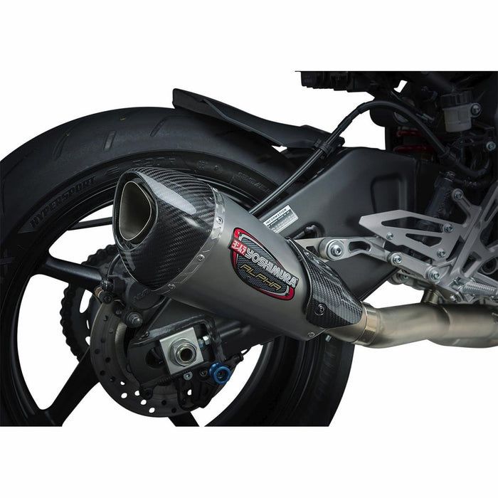 Yoshimura 960-1565 Exhaust Race Alpha-T 3Qtr Slip-On Ss-Ss-Cf Works