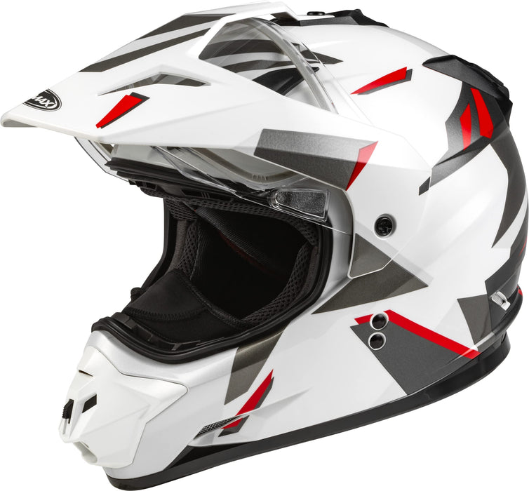 Gmax A2114014 Gm-11S Ripcord Adventure Snow Helmet White/Grey/Red Sm