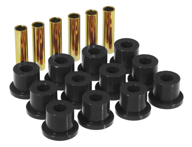 Prothane 67-87 GM Rear Spring & Shackle Bushings (w/ 1.5in Bushings) Black 7-1001-BL