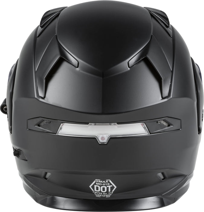 GMAX MD-01S, DOT Approved Modular Helmet, Electric Dual Lens Shield for Snow & Motor Sports, (Matte Black, XX-Large)