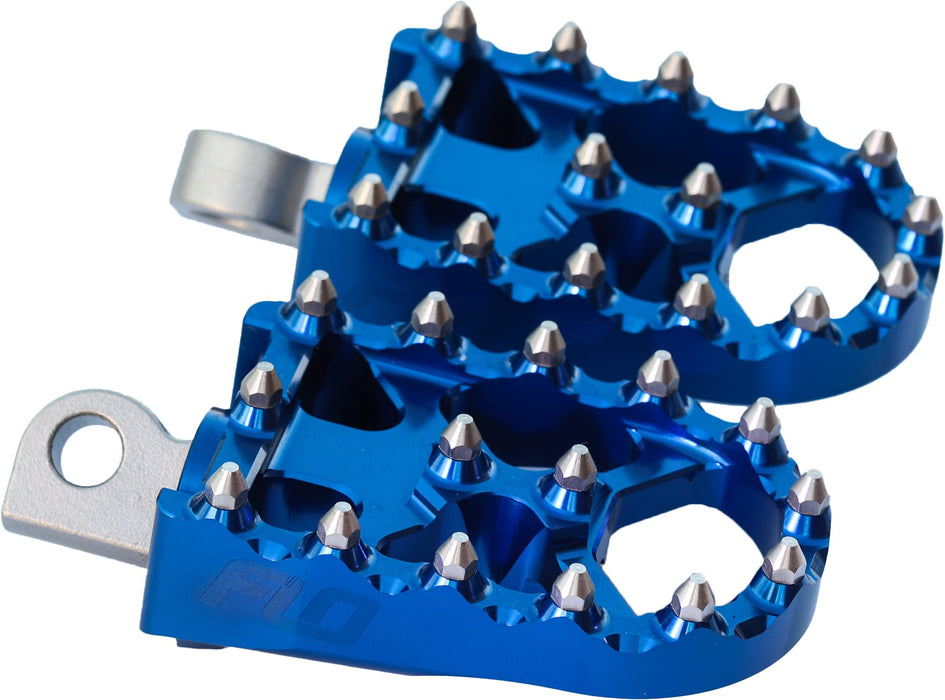 Flo Motorsports FPEG-800BLU Moto Style Footpeg Set - Blue