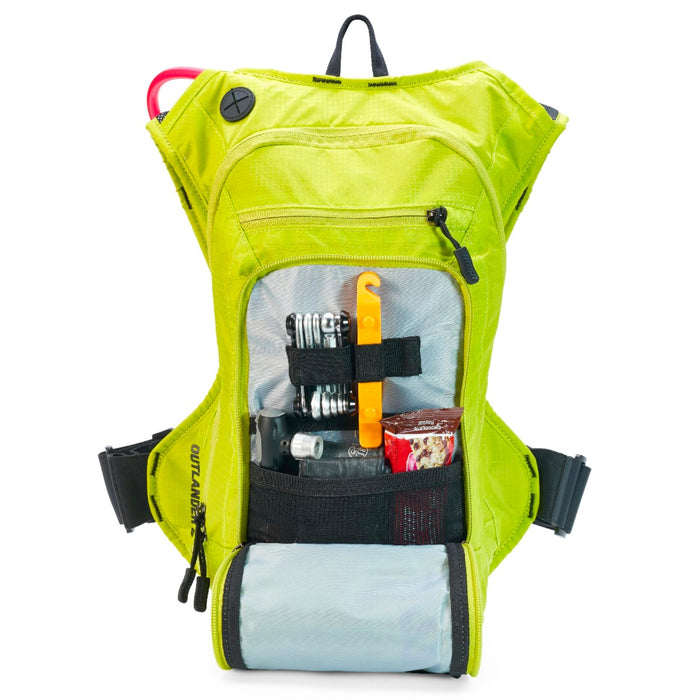 USWE Outlander Hydration Pack, Hydration Backpack with Water Bladder Included - Backpack for Cycling, MTB, Trail Running & More (9L, Yellow)