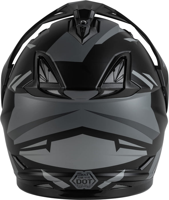 Gmax A4113075 Gm-11S Ripcord Snow Helmet W/Elec Shield Matte Blk/Gry Md