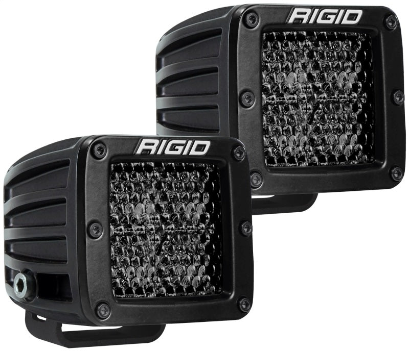 Rigid Industries D Series PRO Midnight Edition Spot Diffused Pair 202513BLK