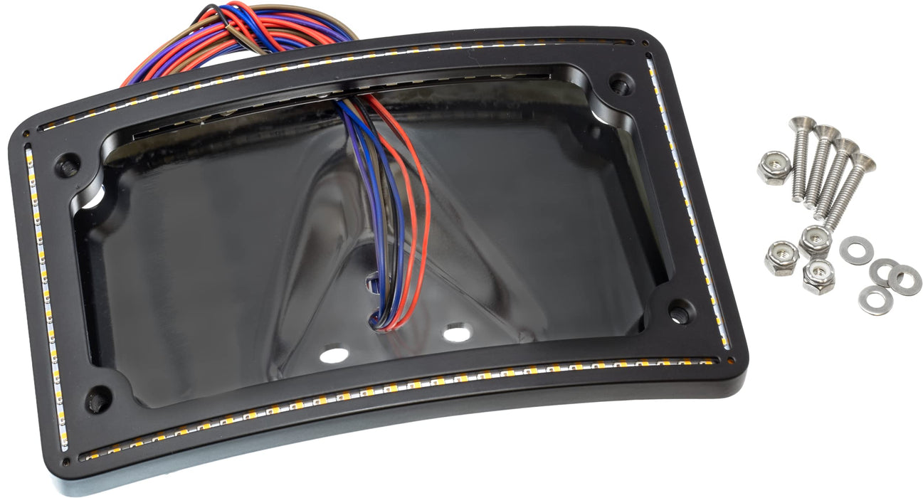 Letric Lighting Co LLC-CPPL-B5 Perfect Plate-Light Curved LP Frame - Gloss Black