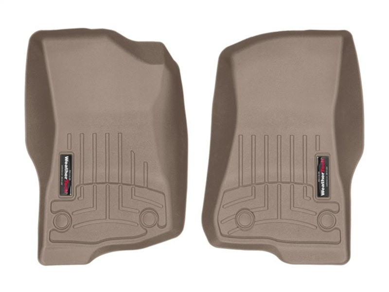 WeatherTech 2018+ compatible with Jeep Wrangler Unlimited Front FloorLiner Tan 4513131