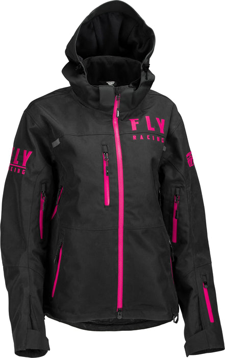 Fly Racing 2023 Women's Carbon Jacket (Black/Pink, XX-Large)