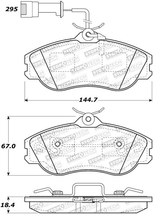 StopTech Street Brake Pads 308.0419