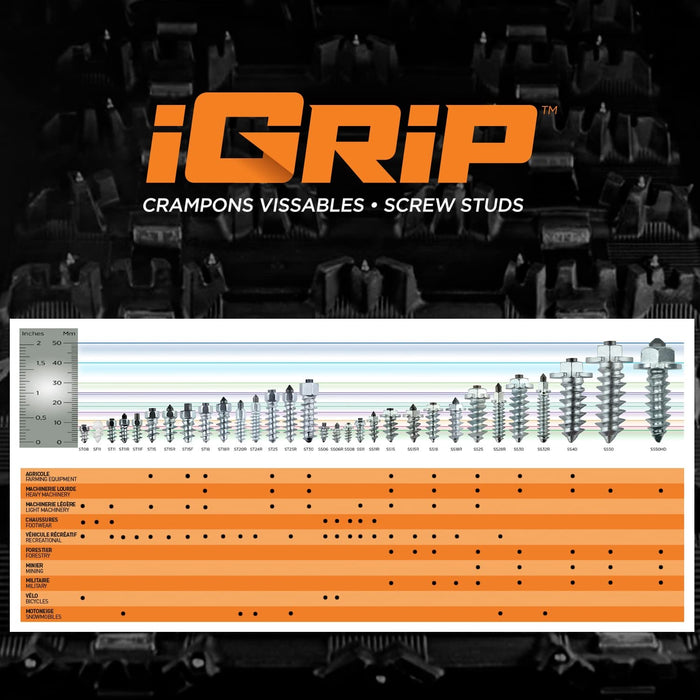 IGRIP Snow Studs SS11R 11 mm