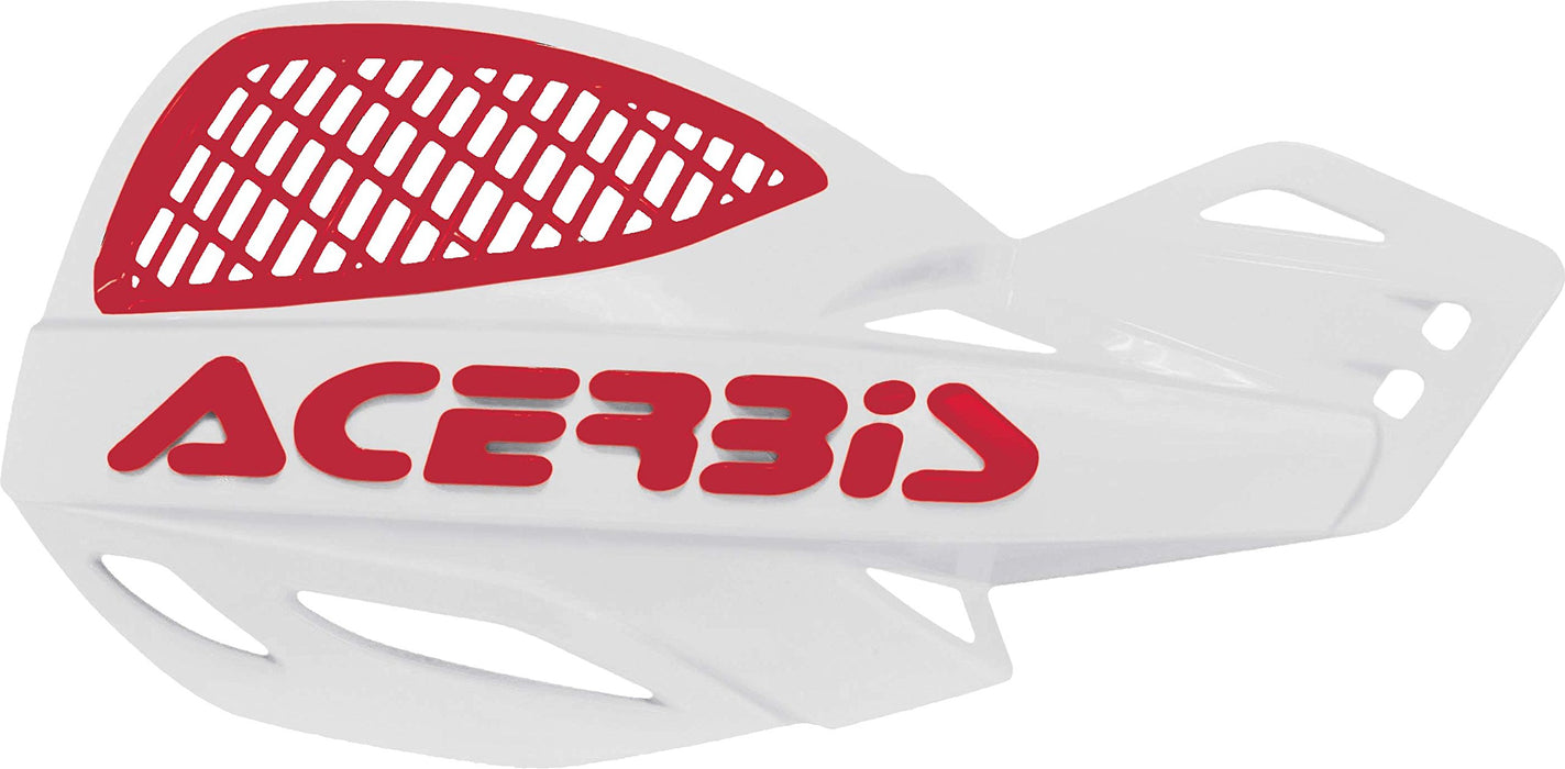 Acerbis 2072671030 White/Red Vented Uniko Hand Guard