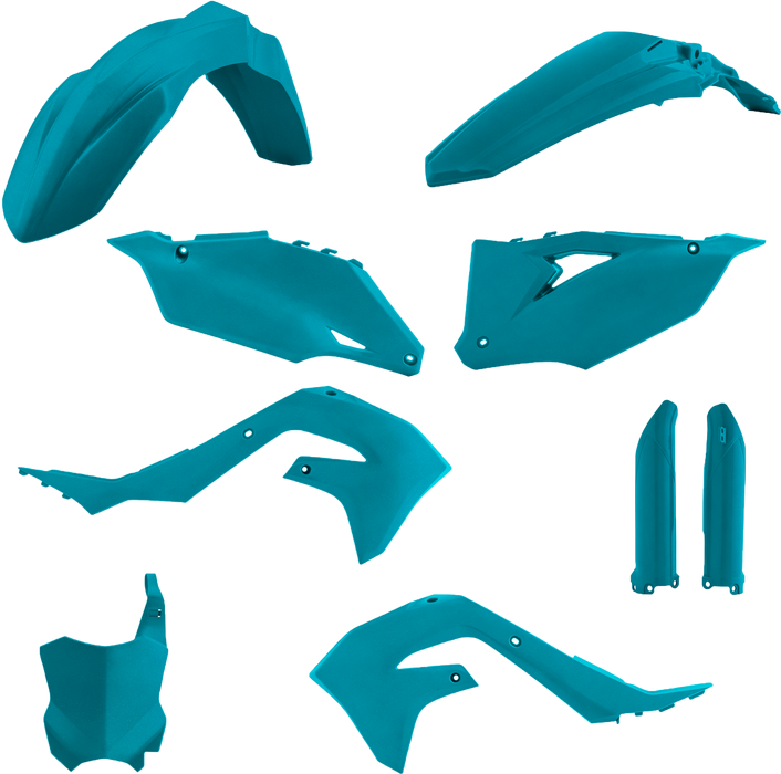 Acerbis Full Plastic Kit (Teal Metallic) For 17-18 KAWASAKI KX250F