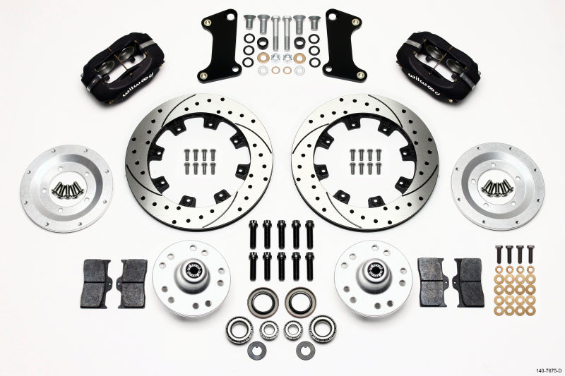 Wilwood Forged Dynalite Front Kit 12.19in Drilled 67-69 Camaro 64-72 Nova Chevelle 140-7675-D