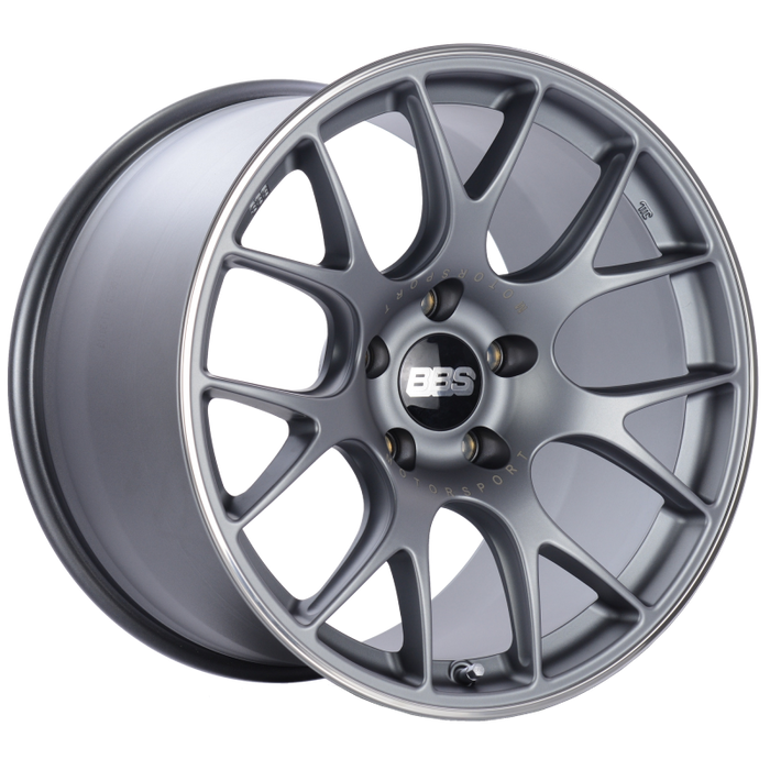 BBS CH-R 19x12 5x130 ET45 CB71.6 Satin Titanium Polished Rim Protector Wheel CH112TIPO