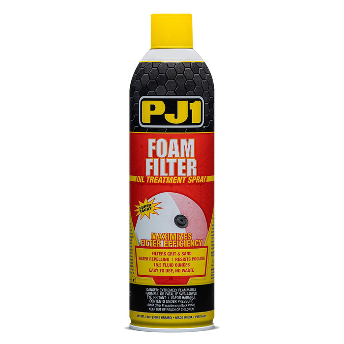 PJ1 5-20 Foam Air Filter Oil - 13 Ounce, Red