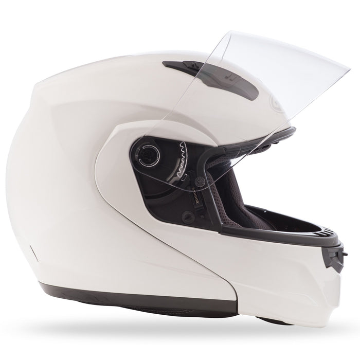 GMAX MD-04, DOT Approved Modular Helmet for Motorcycles, Scooters, Spyders, Mopeds and More (Pearl White)