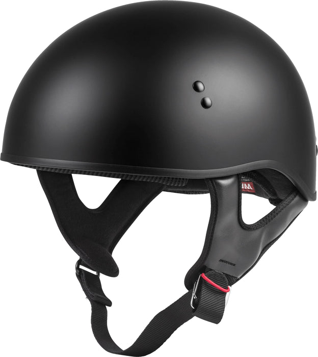 GMAX HH-45 Half-Helmet, DOT Approved for Motorcycle, Moped, Scooter and More (Matte Black XS)