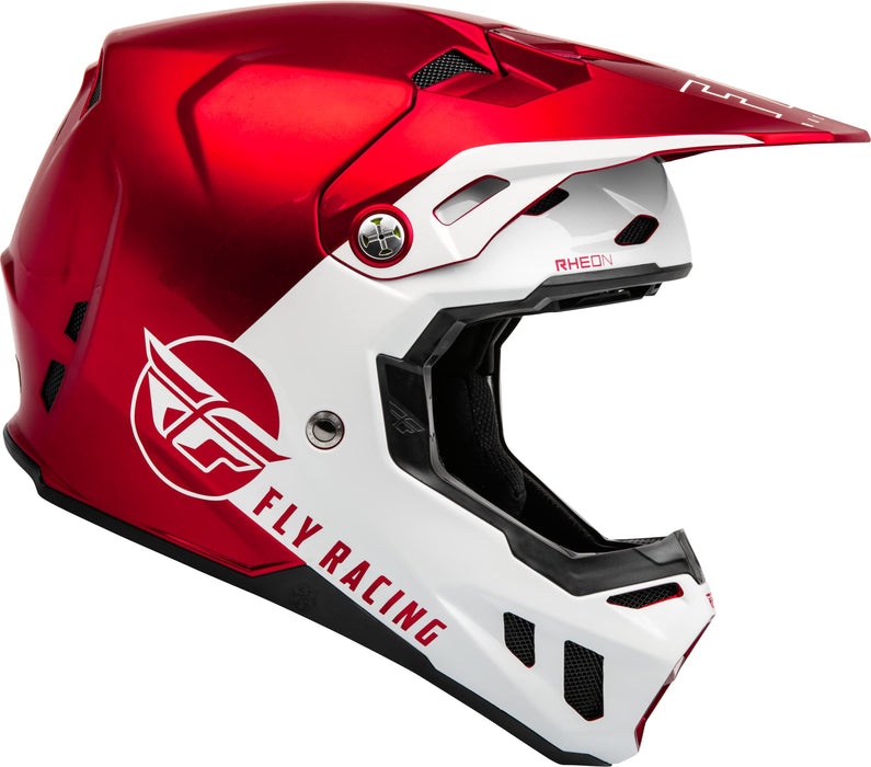 Fly Racing 2023 Adult Formula CC Driver Helmet (Metallic Red/White, XX-Large)