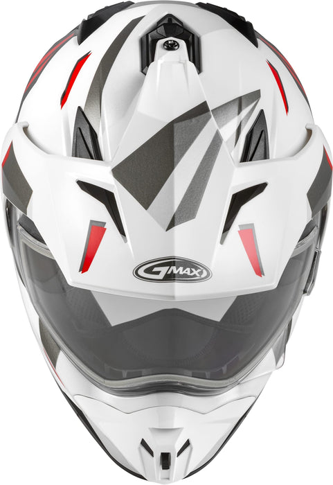 Gmax A2114016 Gm-11S Ripcord Adventure Snow Helmet White/Grey/Red Lg