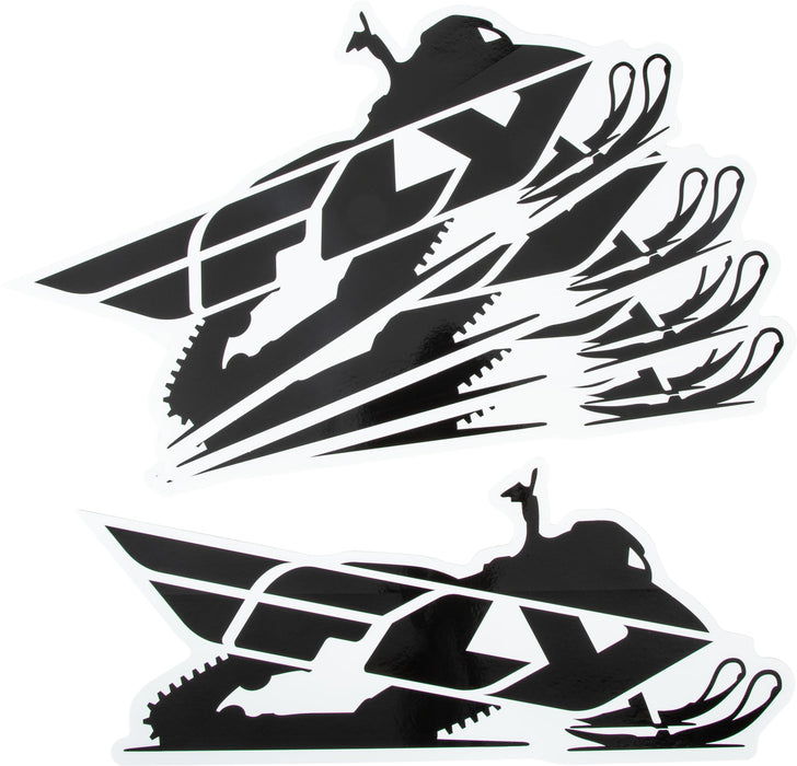 Fly Racing SNOW99-8224-5 Snow Sticker - 5/Pk 15"