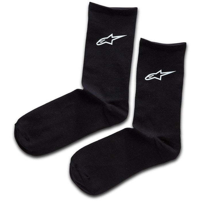 Alpinestars 1230-94900-10-L Crew Socks - Black (Large)